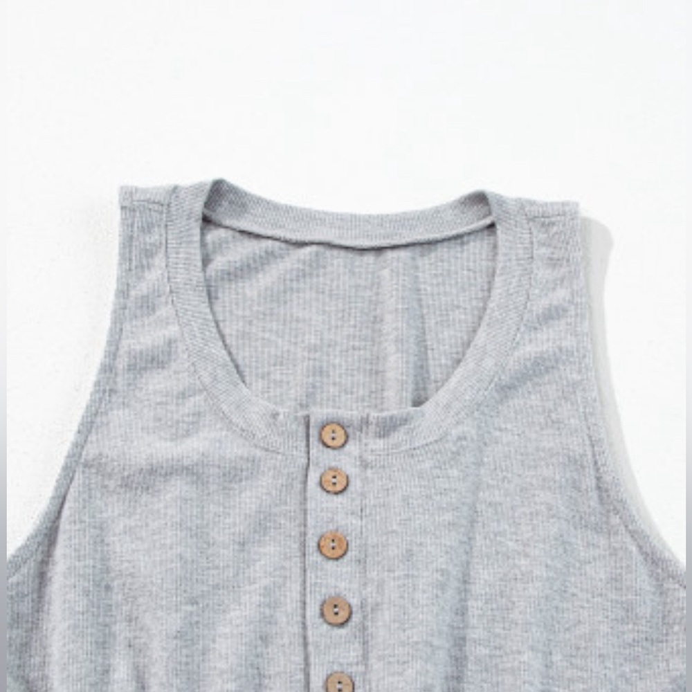 Iris ribbed knit drawstring jumpsuit - Picture 3 of 7